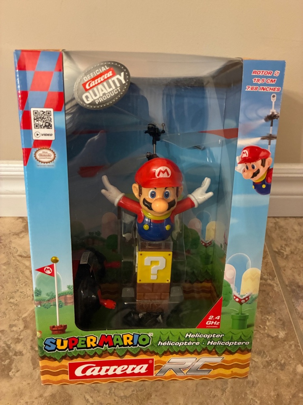 Super Mario Helicopter - RC Official Carrera Nintendo NEW